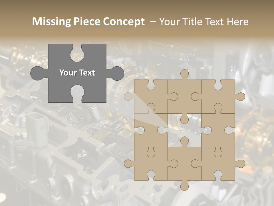 Component Gearbox Machine PowerPoint Template
