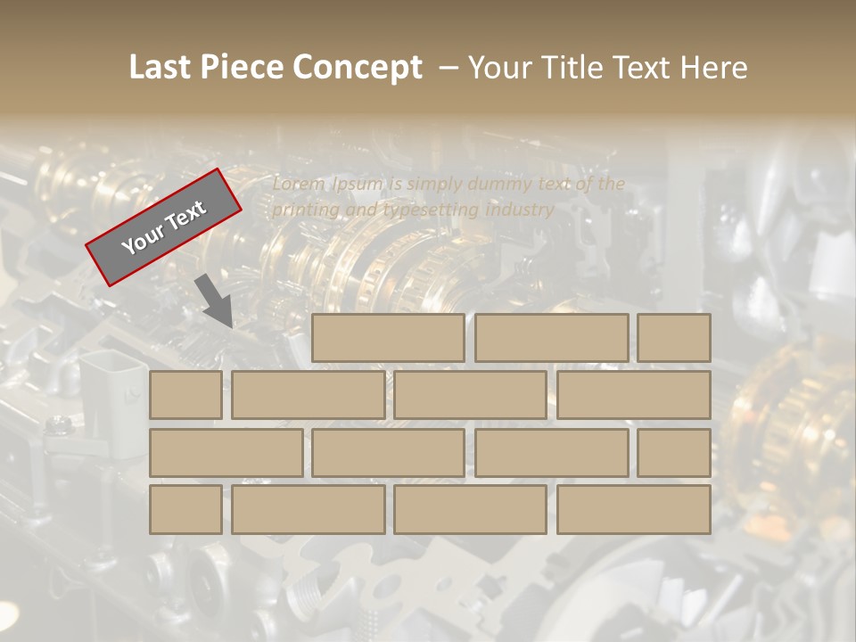 Component Gearbox Machine PowerPoint Template