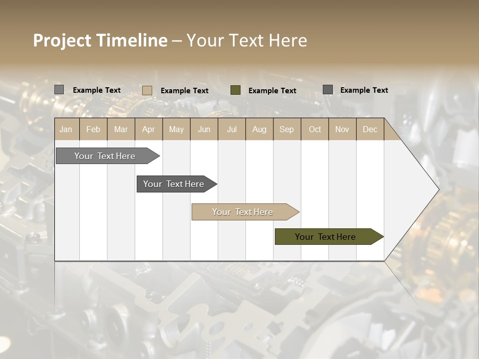 Component Gearbox Machine PowerPoint Template