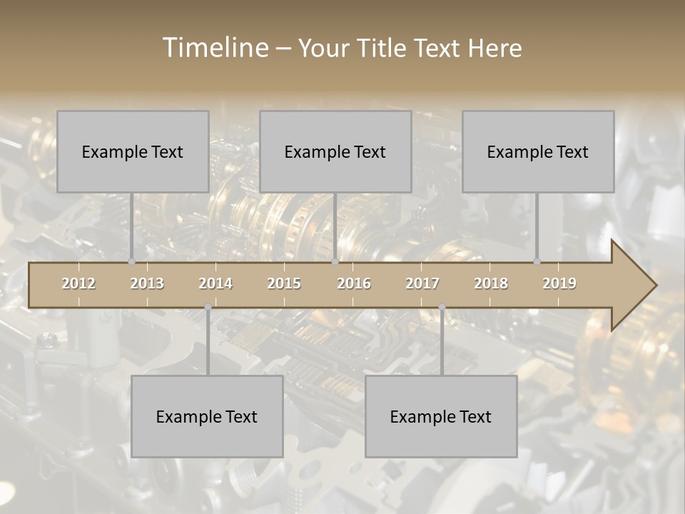 Component Gearbox Machine PowerPoint Template