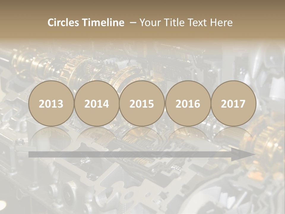 Component Gearbox Machine PowerPoint Template