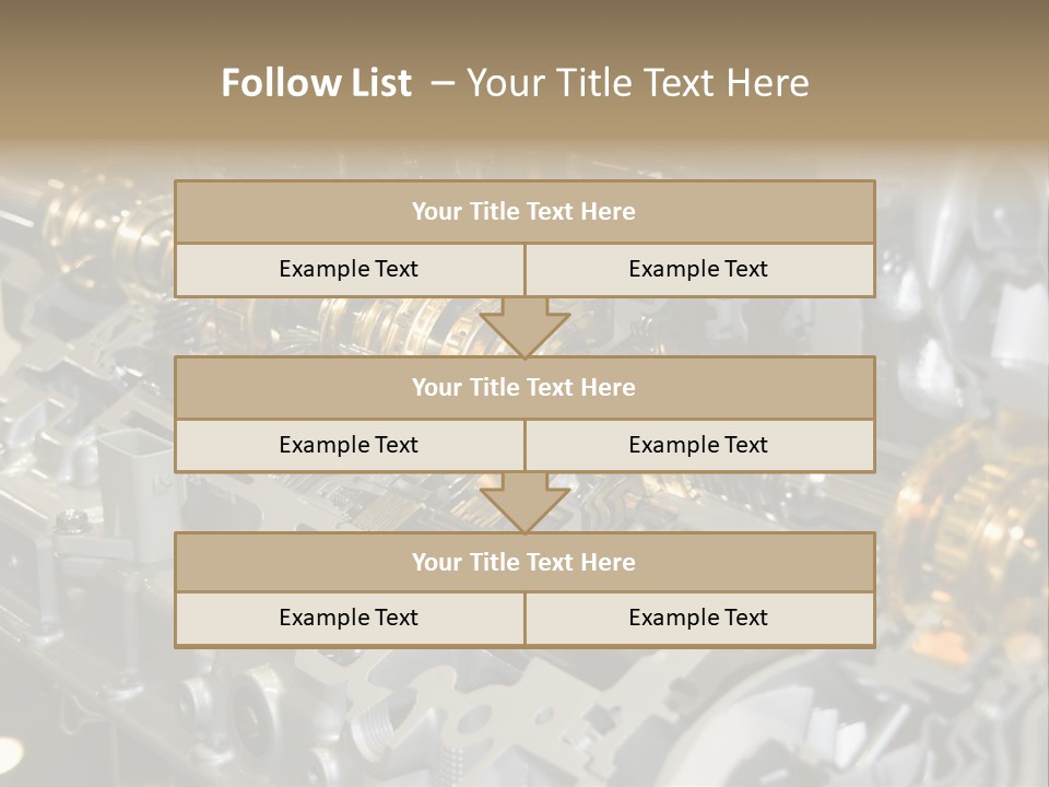 Component Gearbox Machine PowerPoint Template