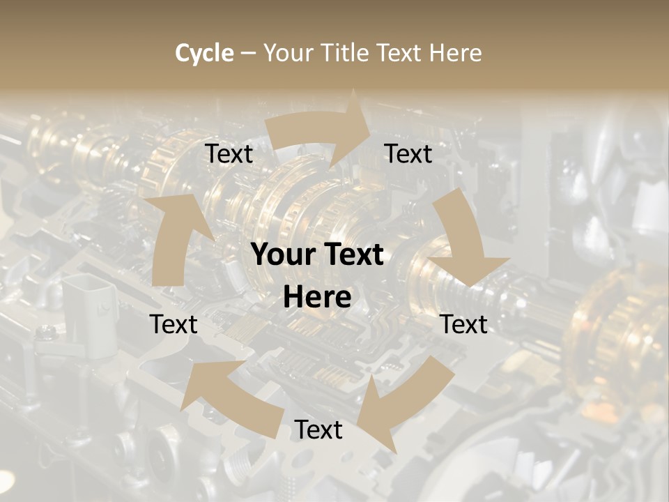 Component Gearbox Machine PowerPoint Template