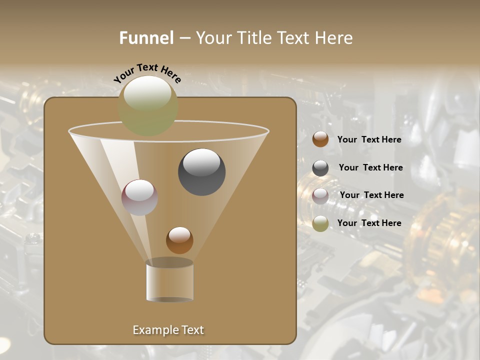 Component Gearbox Machine PowerPoint Template