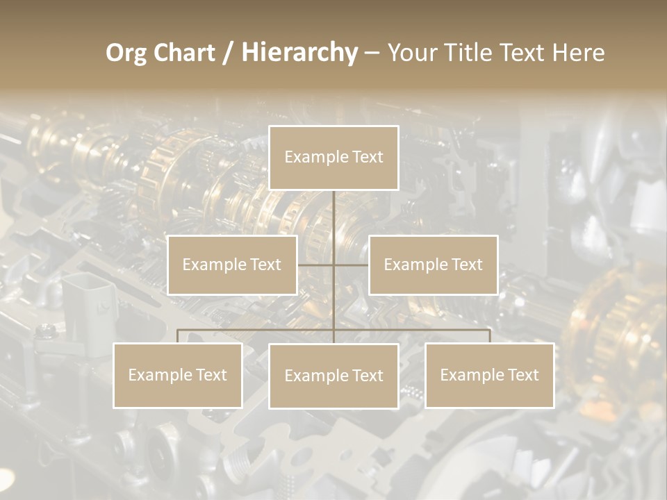 Component Gearbox Machine PowerPoint Template