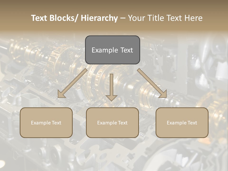 Component Gearbox Machine PowerPoint Template