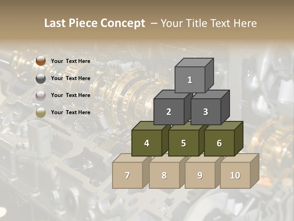 Component Gearbox Machine PowerPoint Template