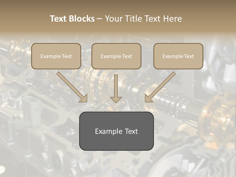 Component Gearbox Machine PowerPoint Template