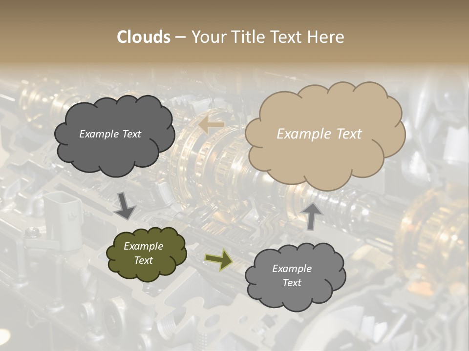Component Gearbox Machine PowerPoint Template
