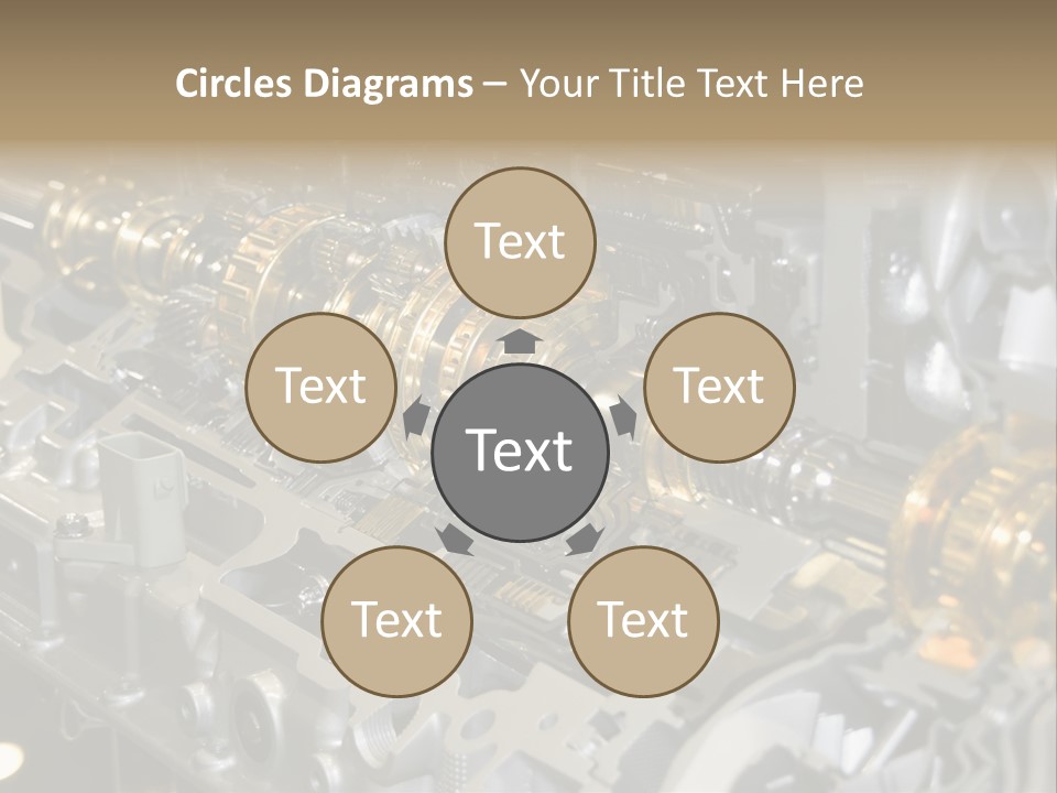 Component Gearbox Machine PowerPoint Template