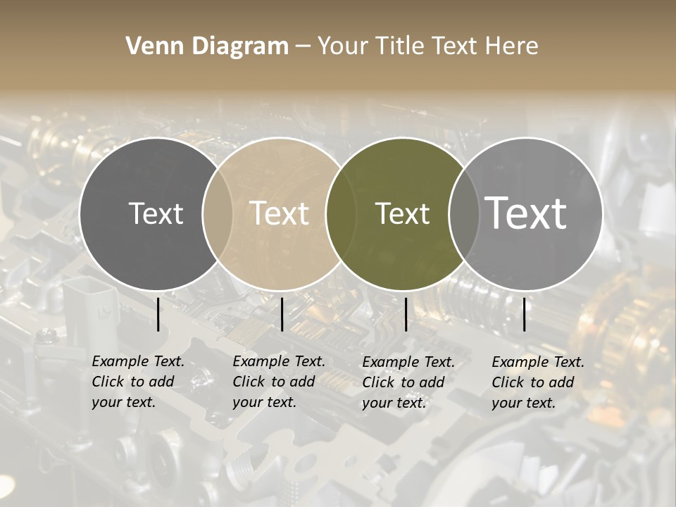 Component Gearbox Machine PowerPoint Template