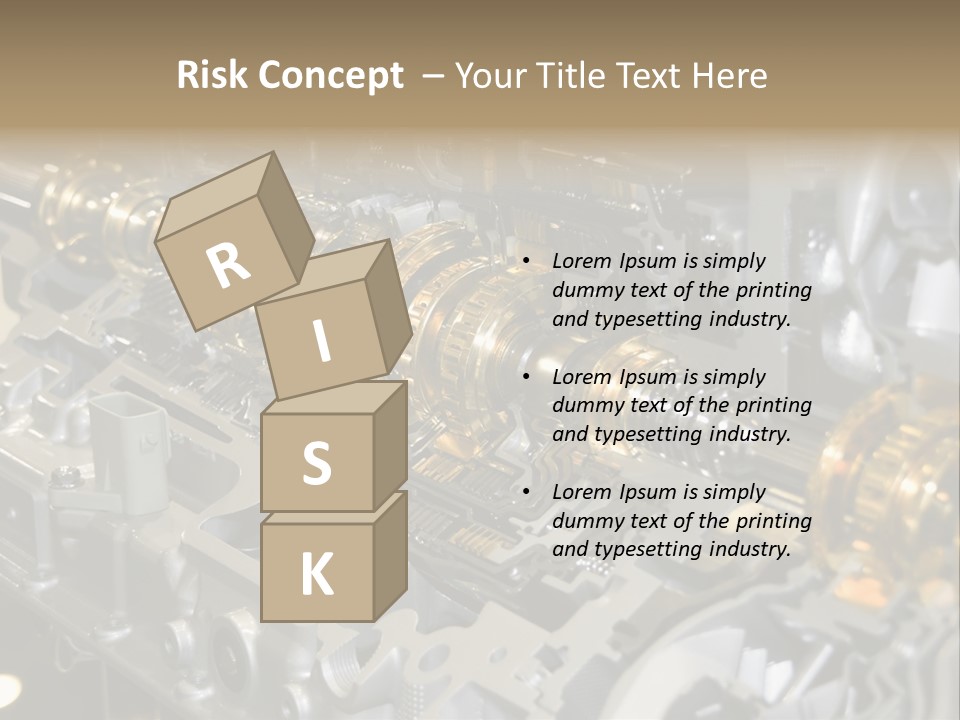 Component Gearbox Machine PowerPoint Template