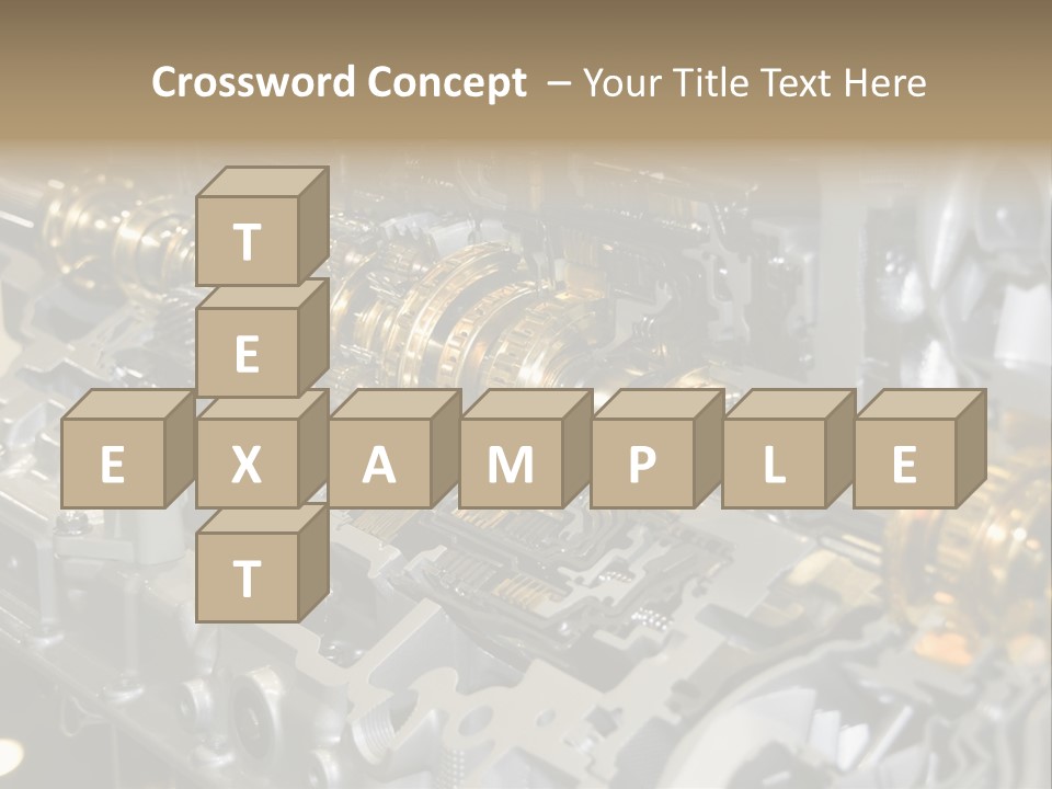 Component Gearbox Machine PowerPoint Template