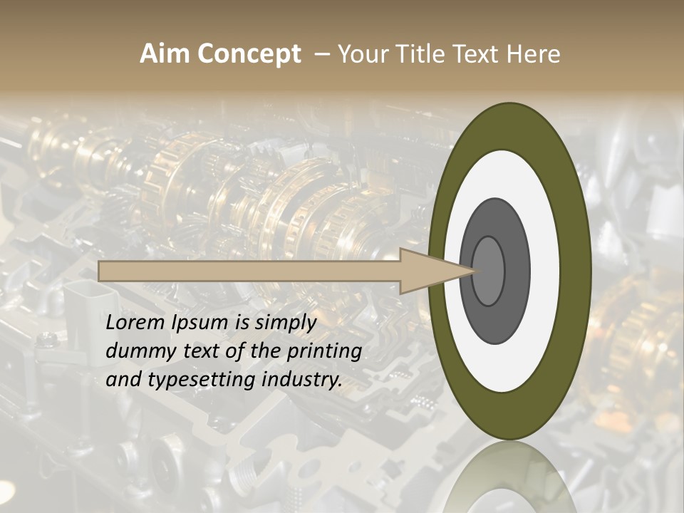 Component Gearbox Machine PowerPoint Template