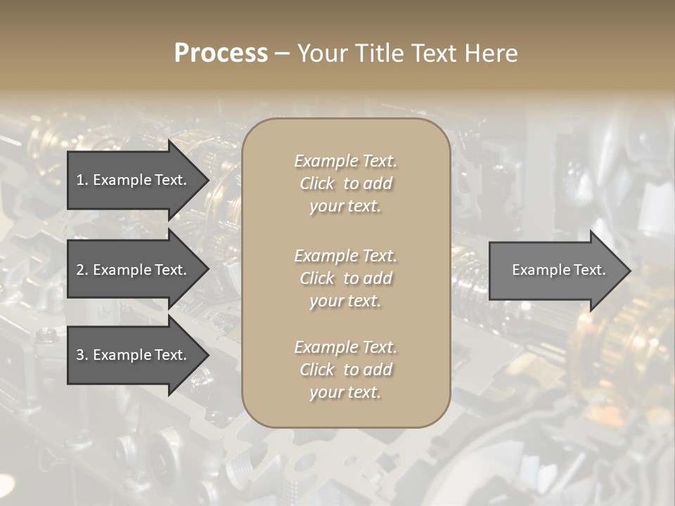 Component Gearbox Machine PowerPoint Template