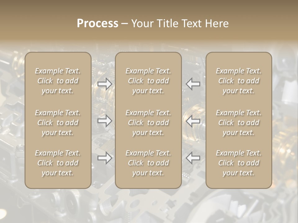 Component Gearbox Machine PowerPoint Template