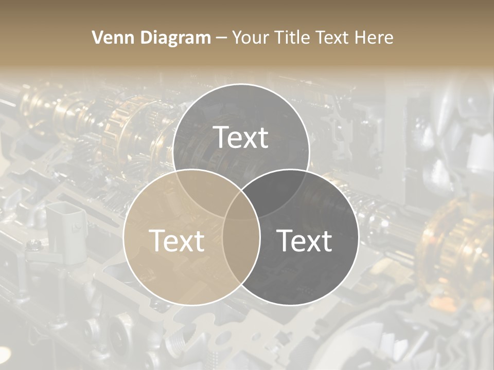 Component Gearbox Machine PowerPoint Template