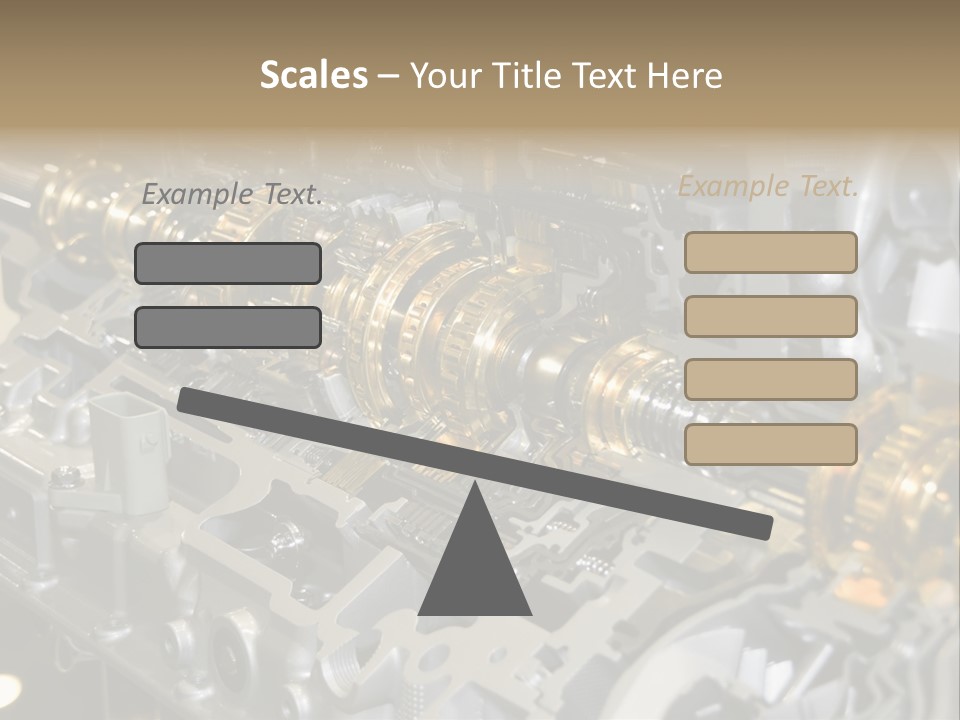 Component Gearbox Machine PowerPoint Template