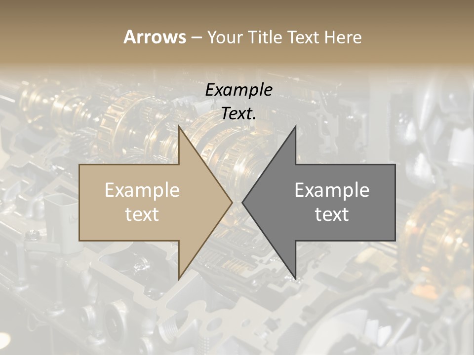 Component Gearbox Machine PowerPoint Template
