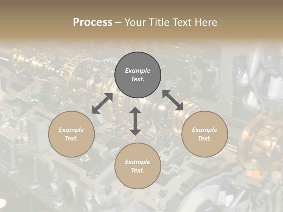 Component Gearbox Machine PowerPoint Template