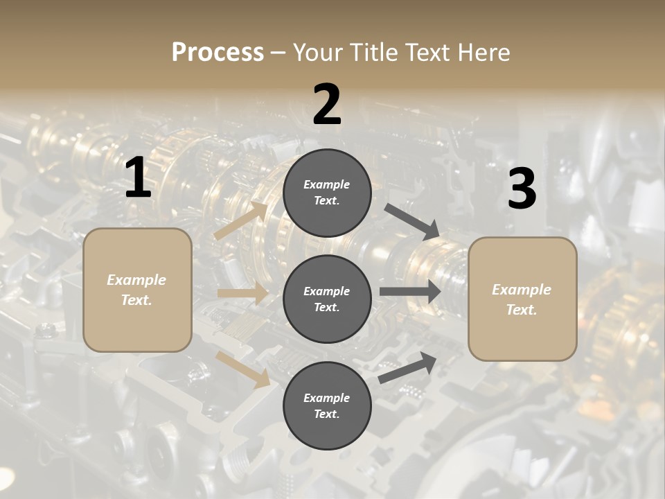 Component Gearbox Machine PowerPoint Template