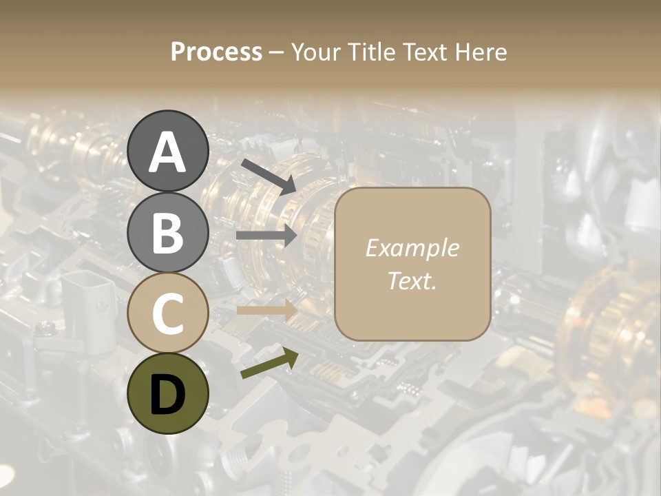 Component Gearbox Machine PowerPoint Template