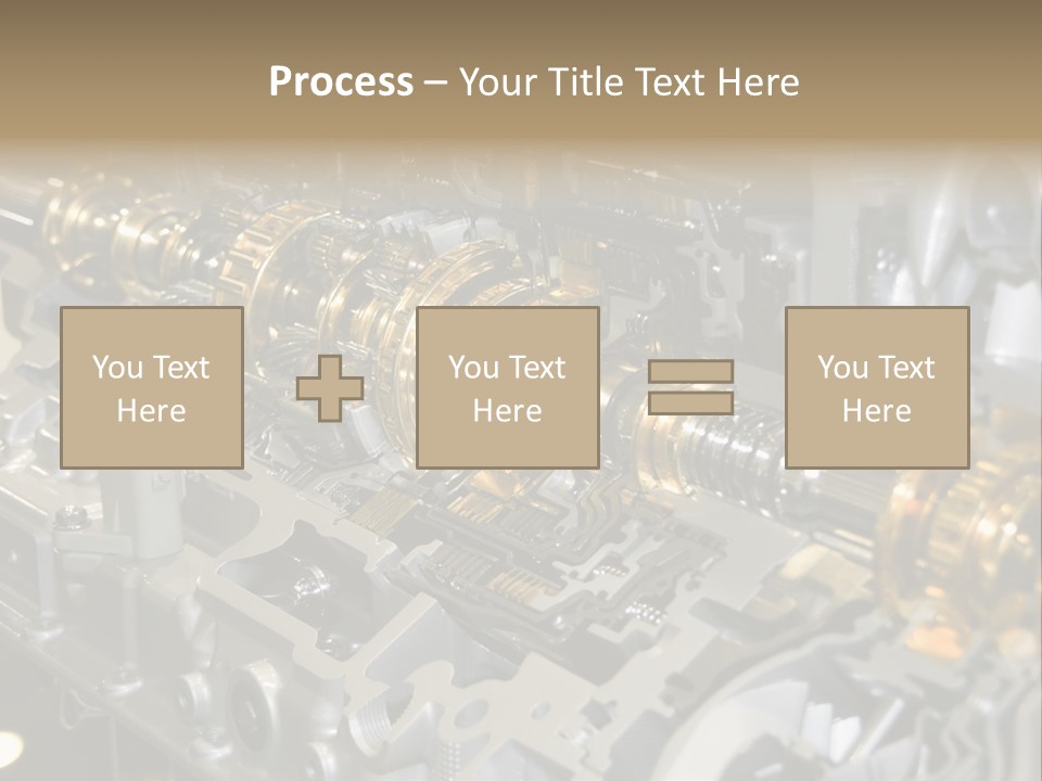 Component Gearbox Machine PowerPoint Template