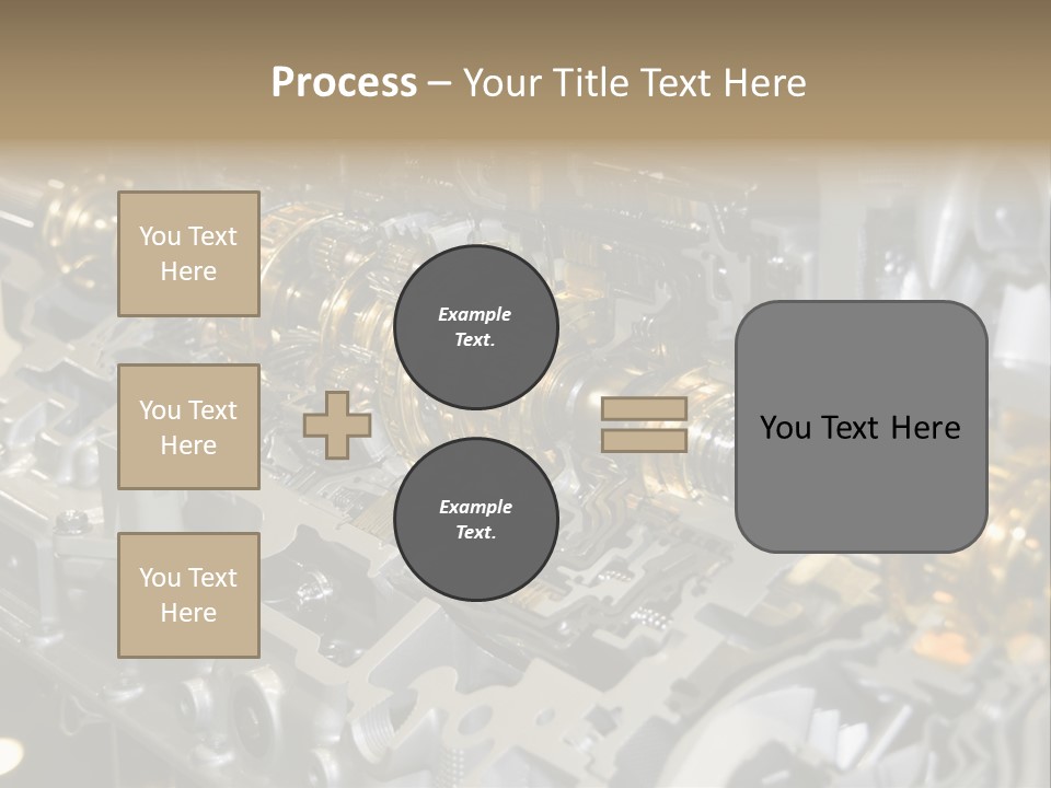 Component Gearbox Machine PowerPoint Template