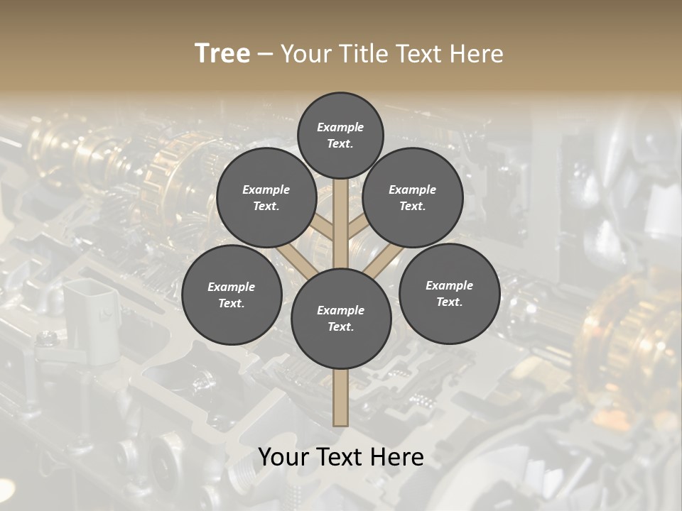Component Gearbox Machine PowerPoint Template