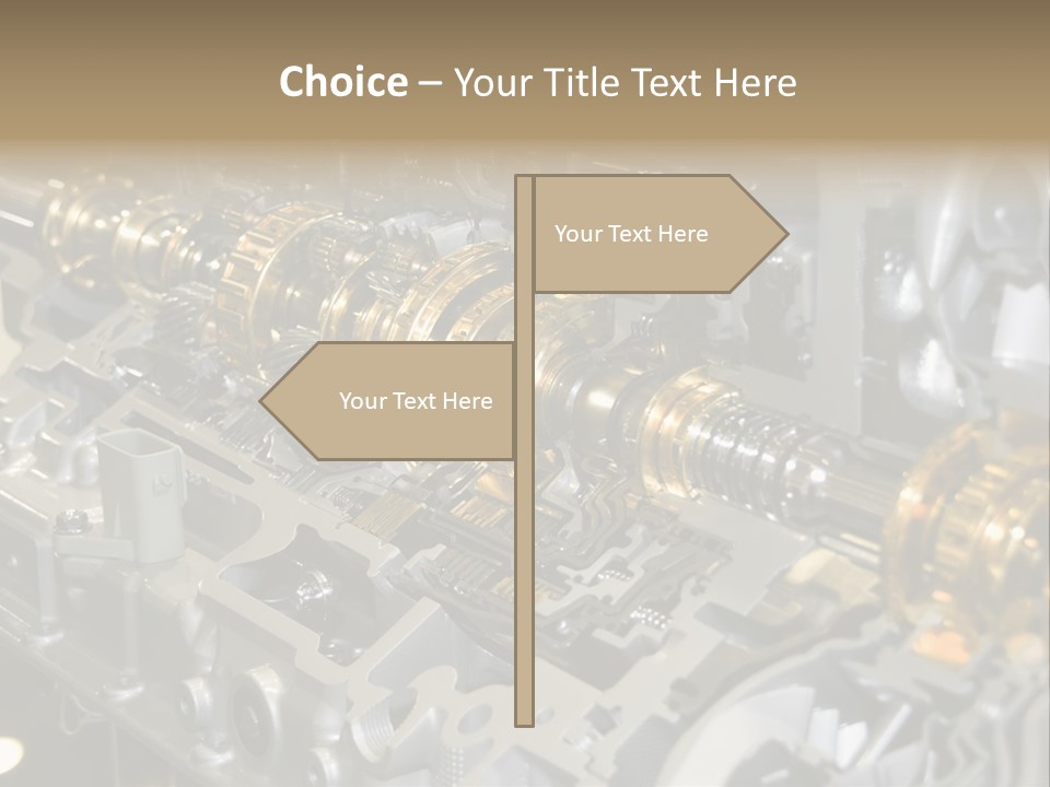 Component Gearbox Machine PowerPoint Template