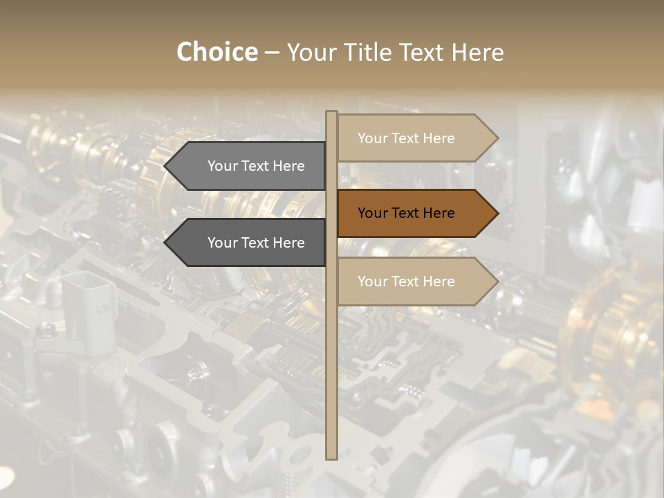Component Gearbox Machine PowerPoint Template