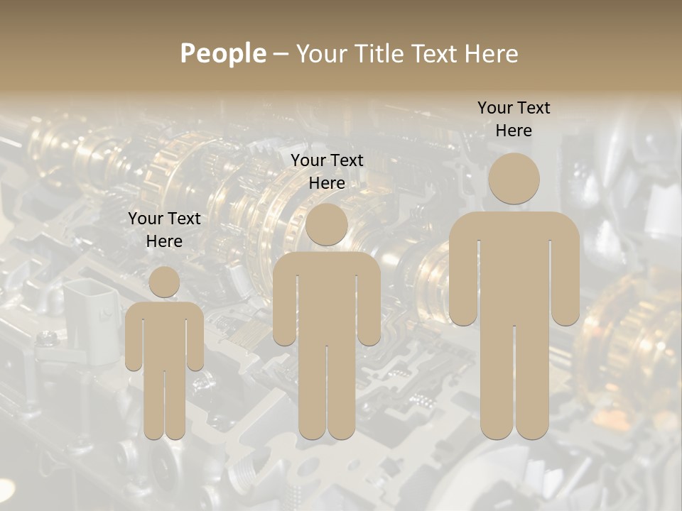 Component Gearbox Machine PowerPoint Template