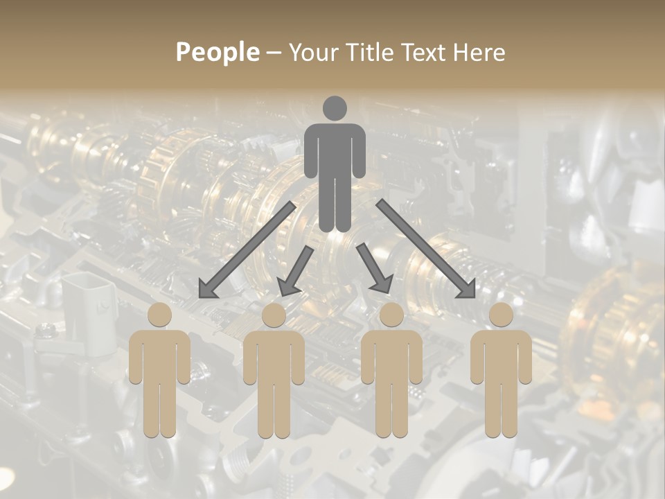 Component Gearbox Machine PowerPoint Template