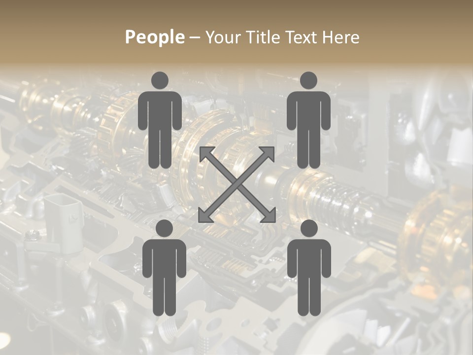 Component Gearbox Machine PowerPoint Template