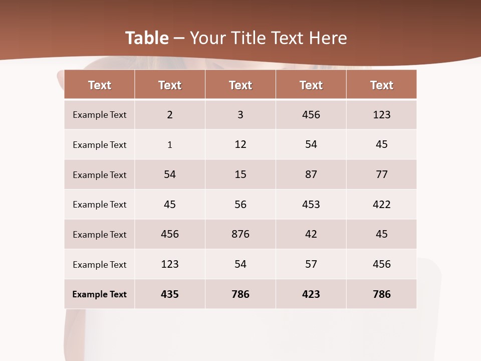 Front Face Fashion PowerPoint Template
