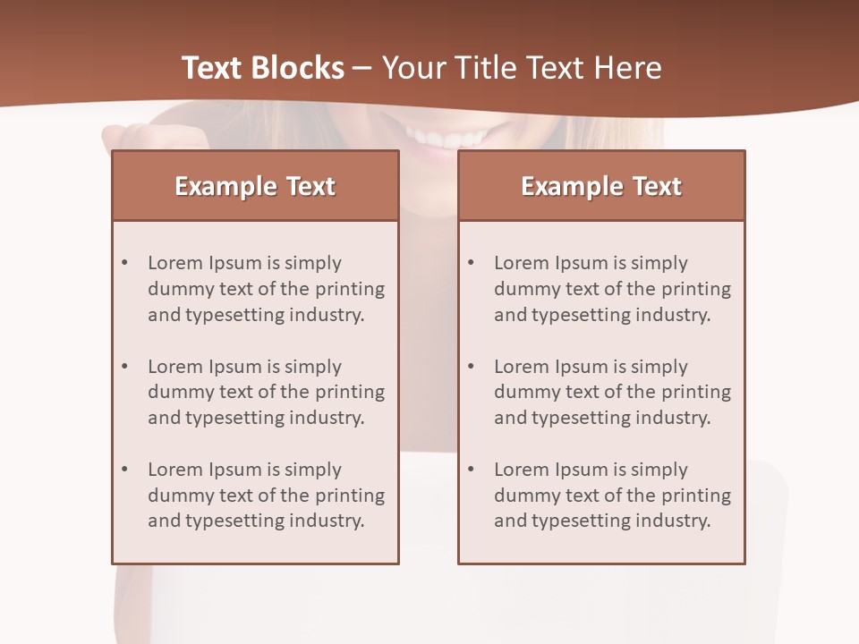 Front Face Fashion PowerPoint Template