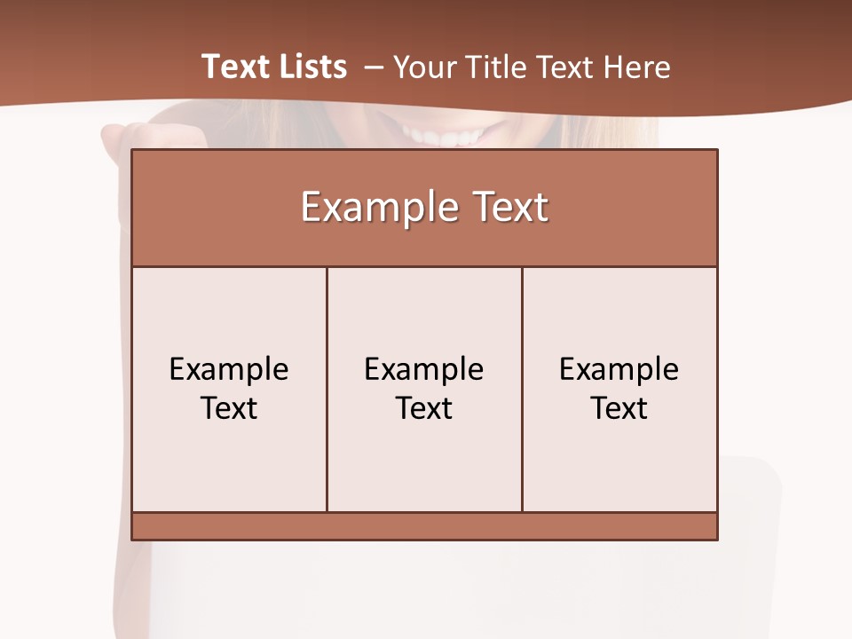 Front Face Fashion PowerPoint Template