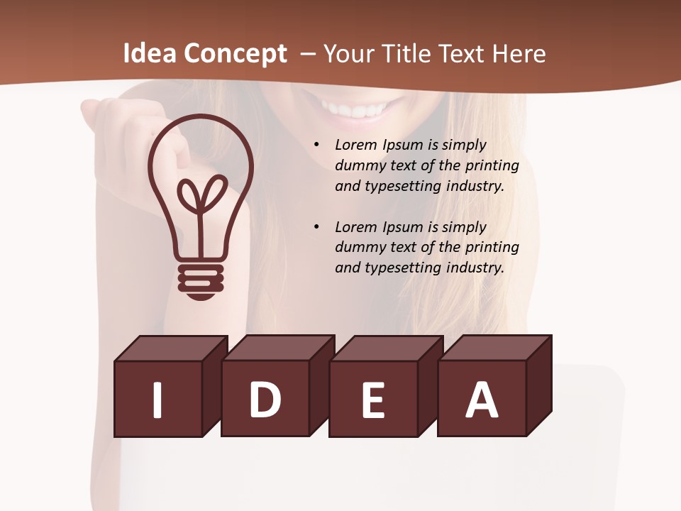 Front Face Fashion PowerPoint Template