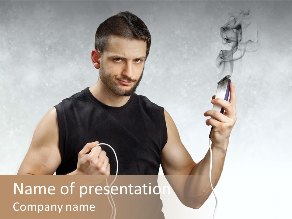 Hairstyle  Short PowerPoint Template