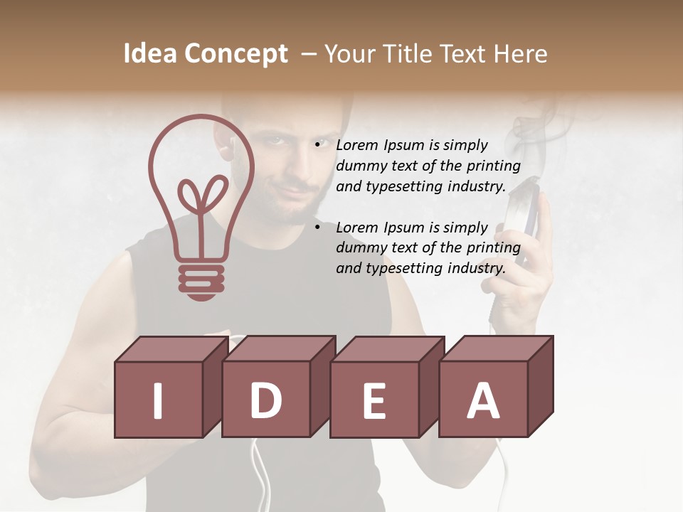 Hairstyle  Short PowerPoint Template