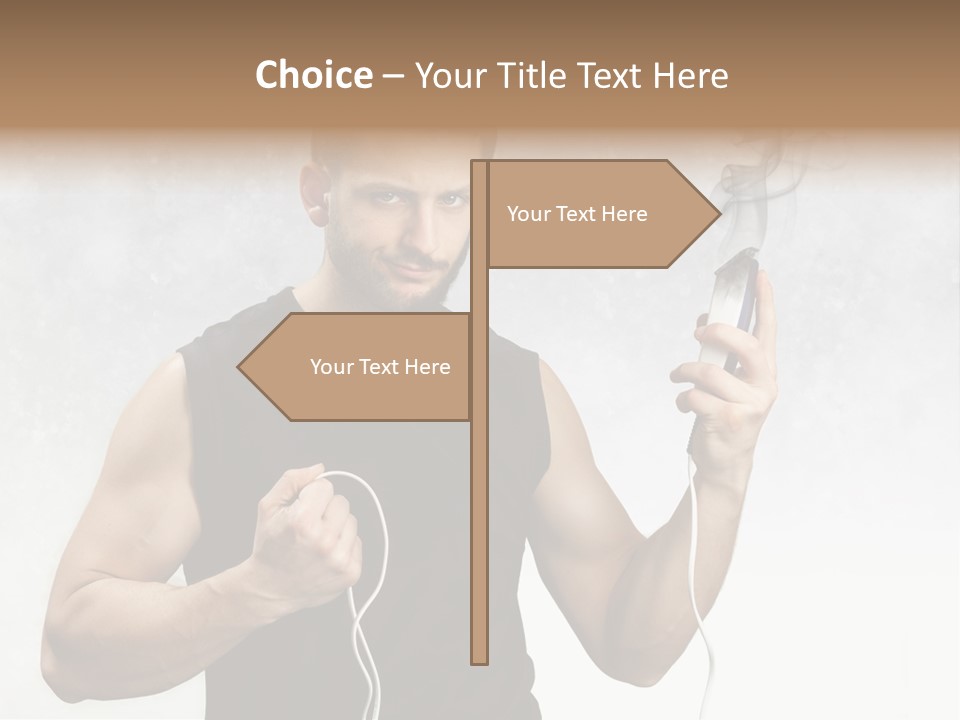 Hairstyle  Short PowerPoint Template