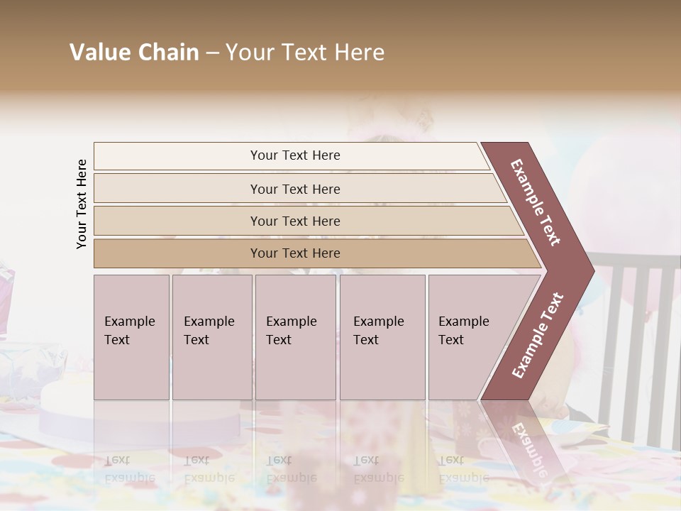 Female Party Children PowerPoint Template