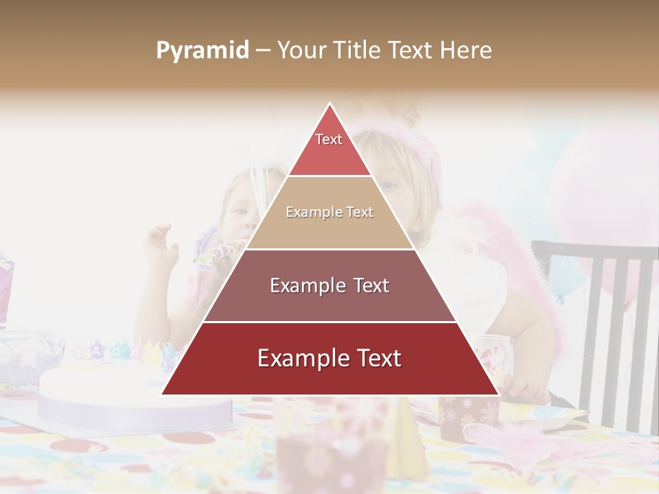 Female Party Children PowerPoint Template