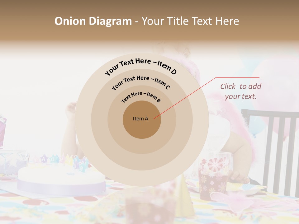 Female Party Children PowerPoint Template