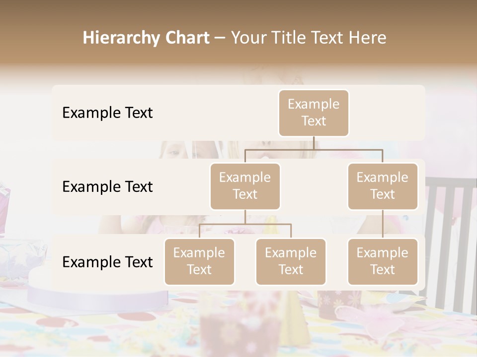 Female Party Children PowerPoint Template