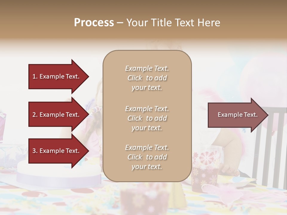Female Party Children PowerPoint Template