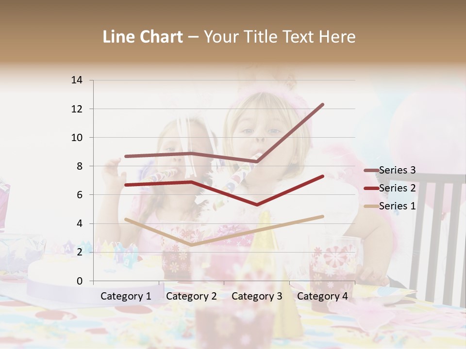 Female Party Children PowerPoint Template