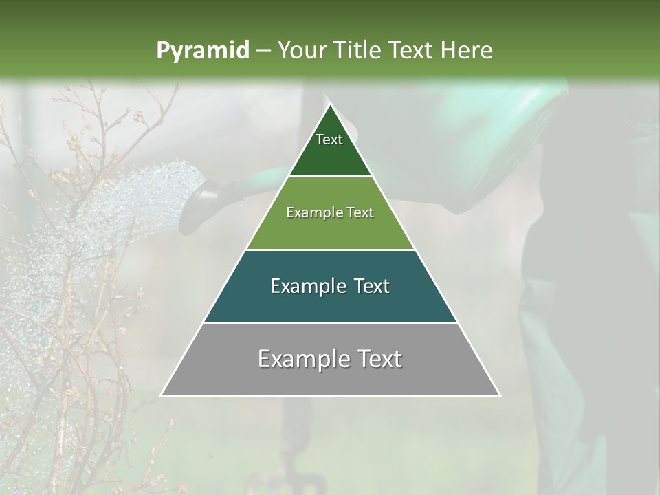 Green Garden Spatter PowerPoint Template