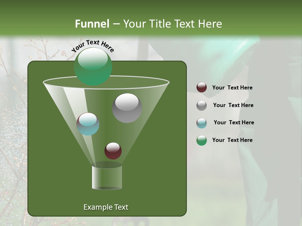 Green Garden Spatter PowerPoint Template