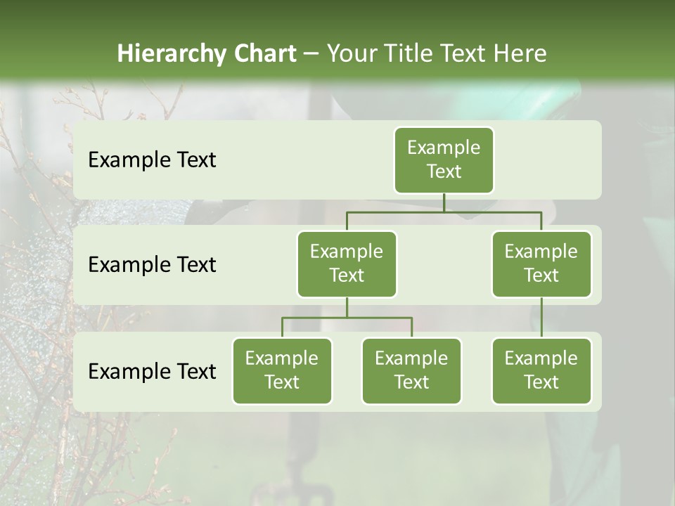 Green Garden Spatter PowerPoint Template
